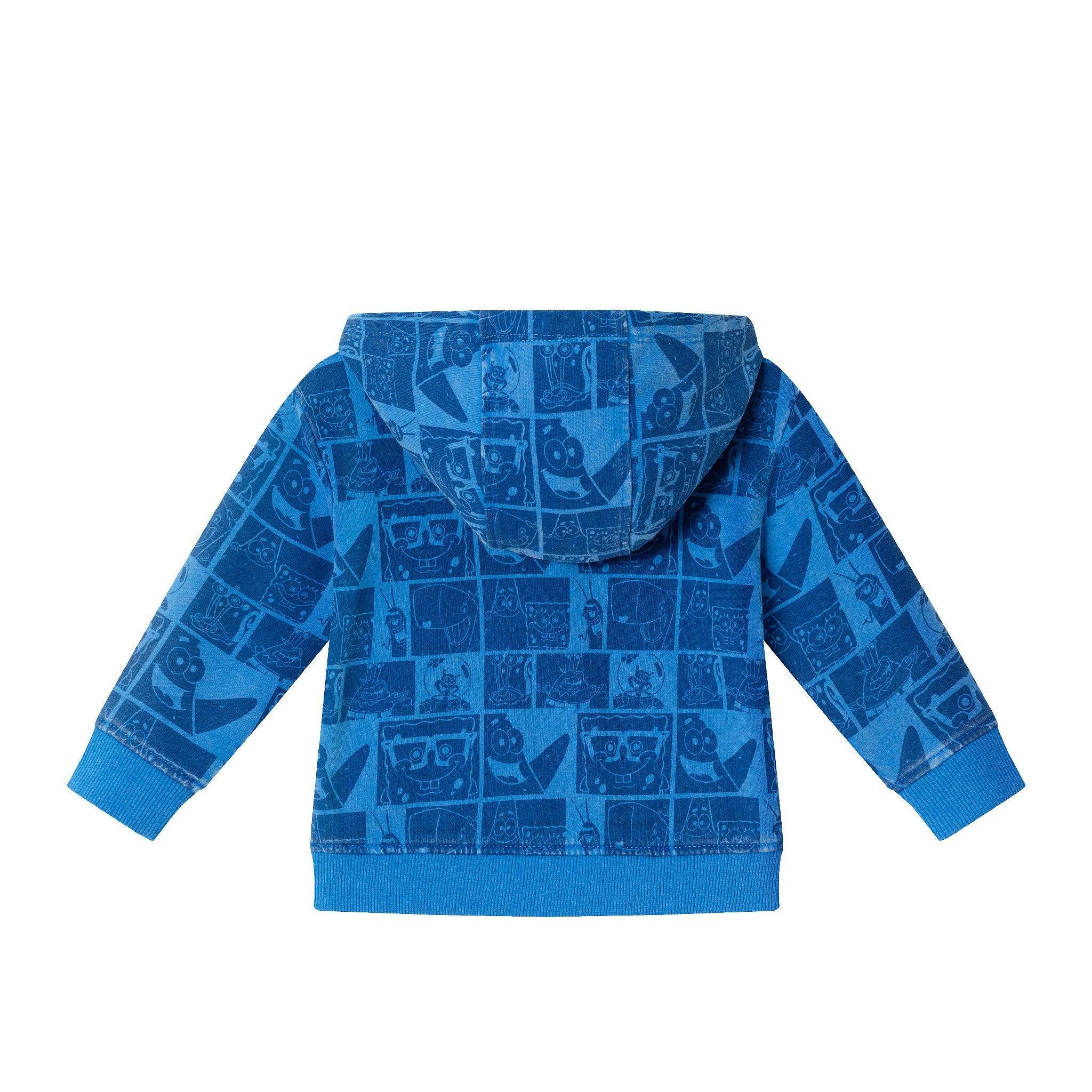 SpongeBob SquarePants™ x Andy & Evan® | Infant (9-24M) Stone-Washed Character Collage Sweatshirt Set