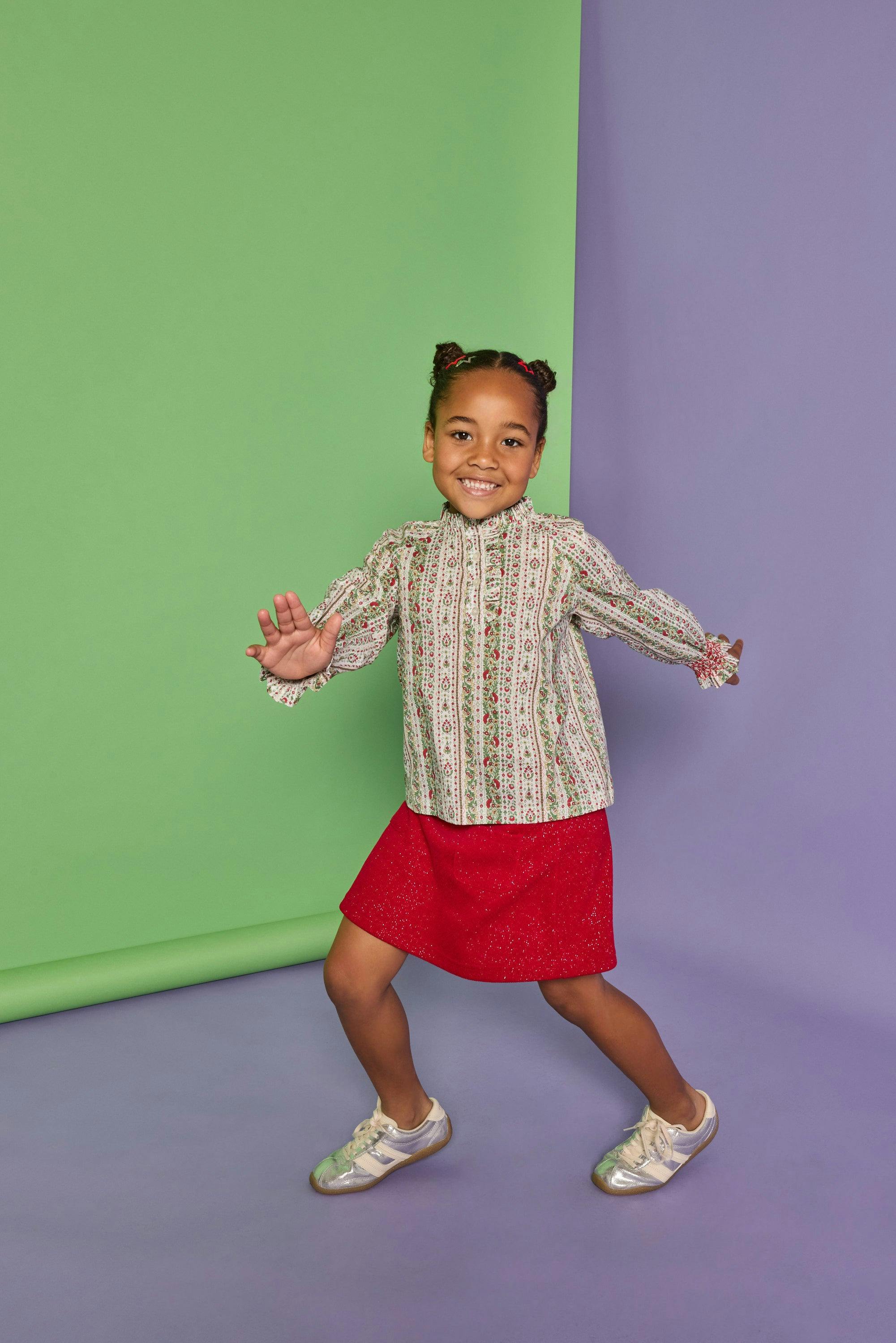 Patch Pocket Skort - Crimson