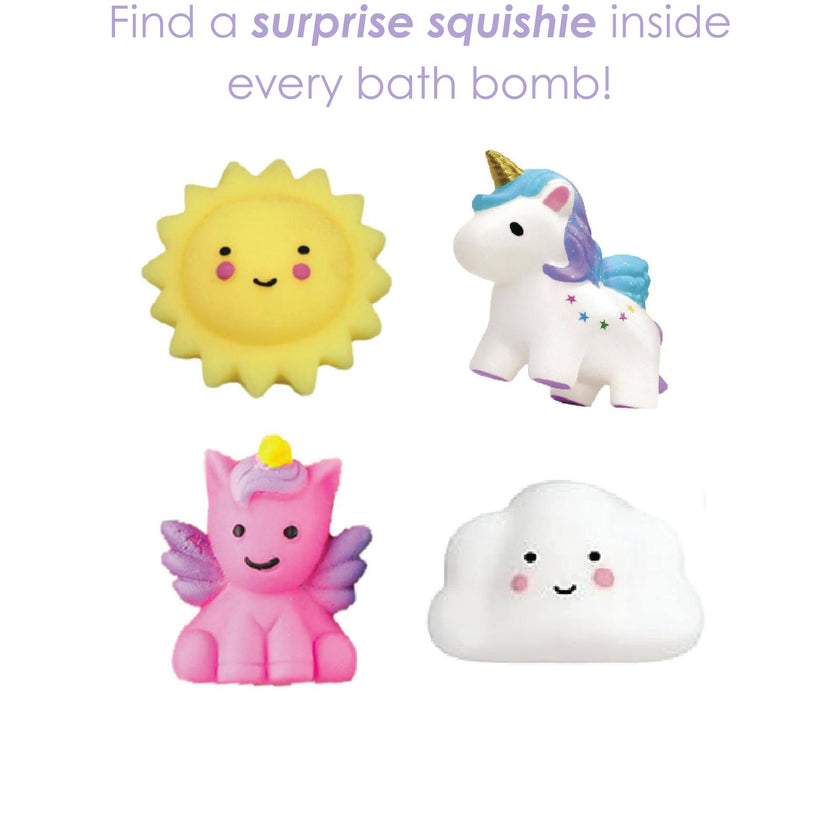 Don't Quit Your Day Dream Bath Bomb Box Set, with Surprise Squishie Inside