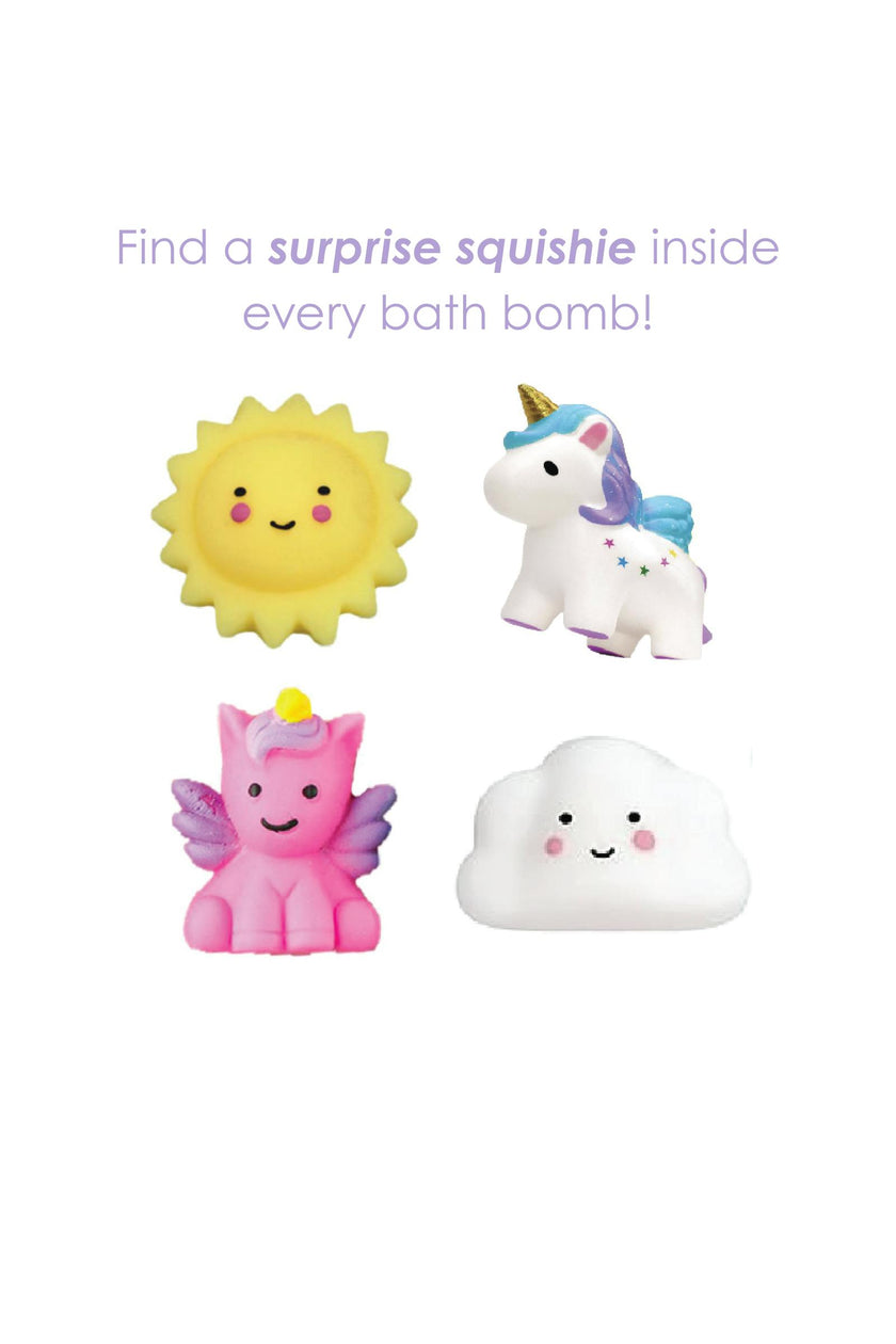 Don't Quit Your Day Dream Bath Bomb Box Set, with Surprise Squishie Inside