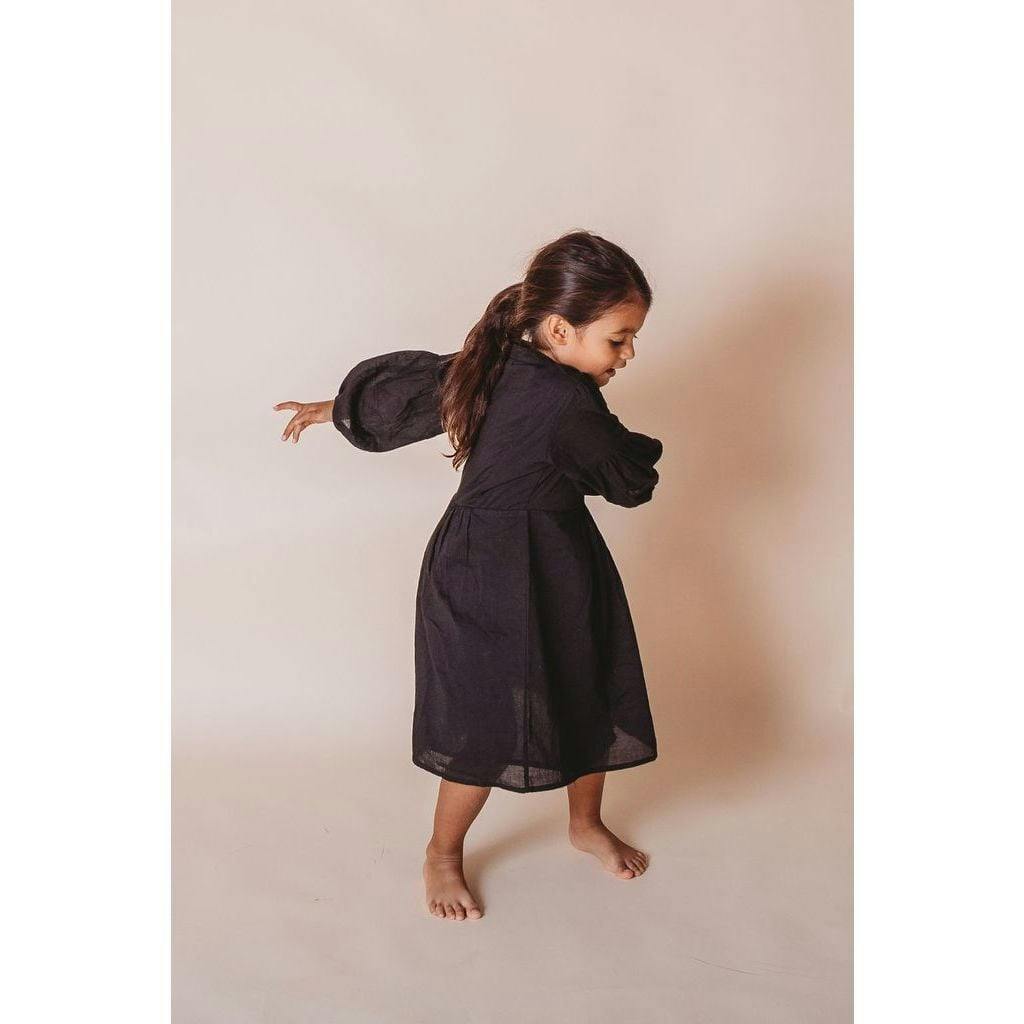 Brush-Stroked Bohemian Dress