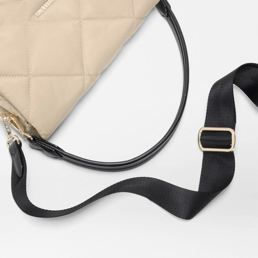 Buff/Black Madison Flap Crossbody