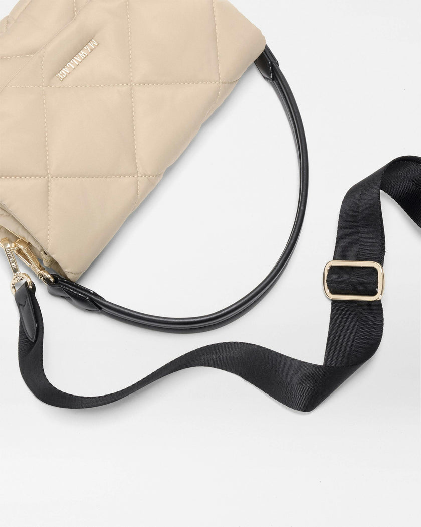 Sand/Black Madison Flap Crossbody