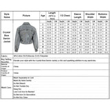 Women's Crystal Denim Jacket