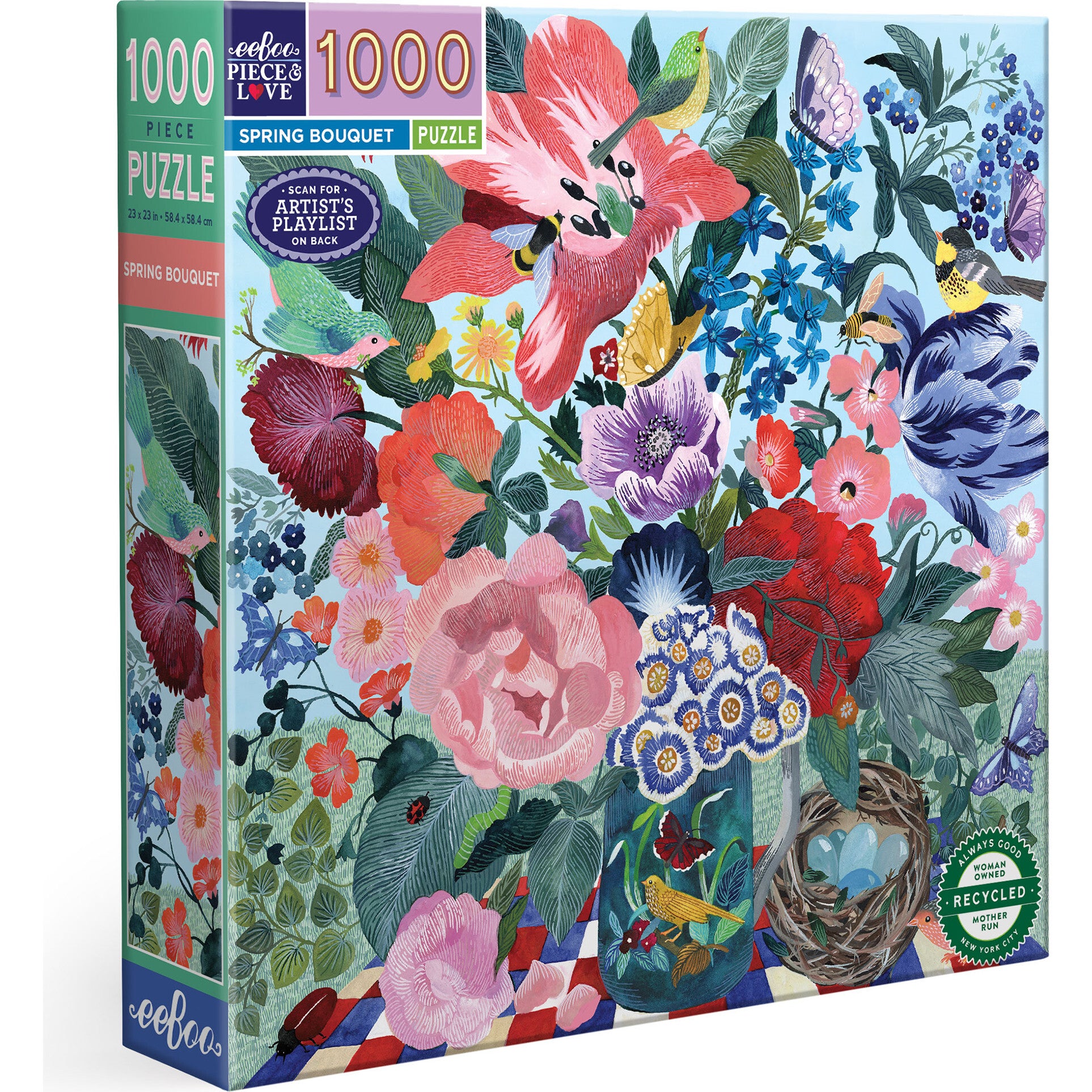 Piece&Love: Spring Bouquet - 1000 pc Puzzle