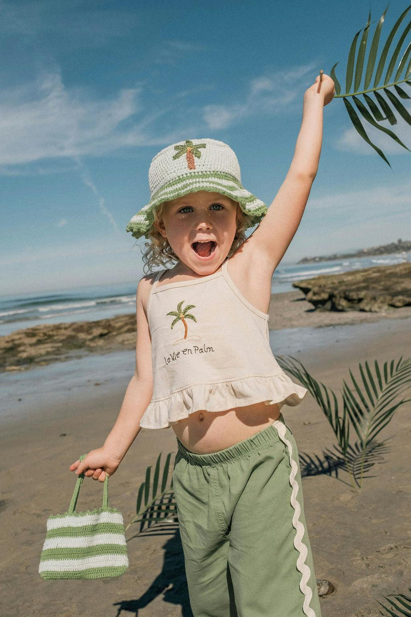 Wide-Leg Pant Set in La Vie en Palm
