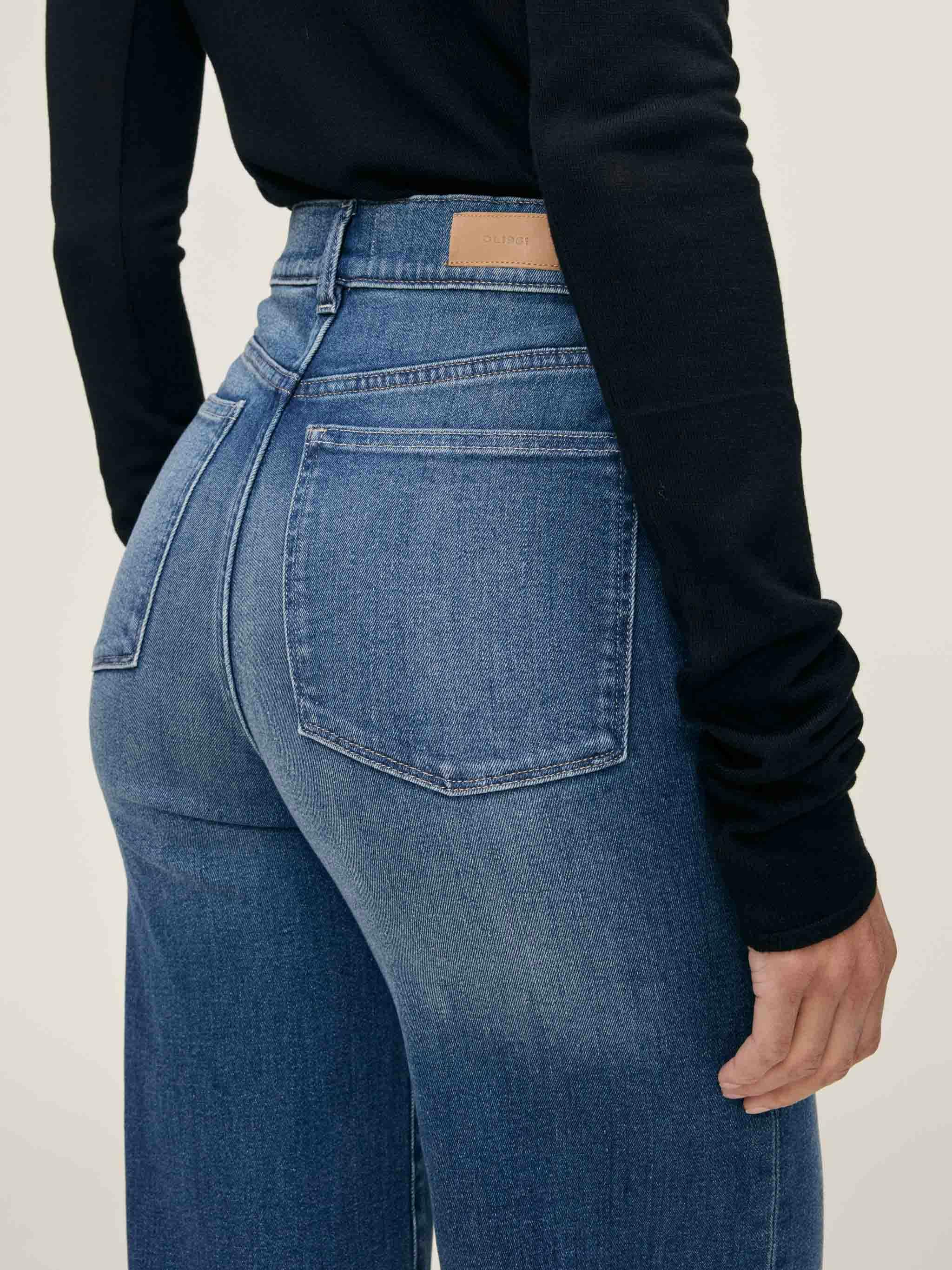 Hepburn Wide Leg High Rise Ankle Jeans Oceanside