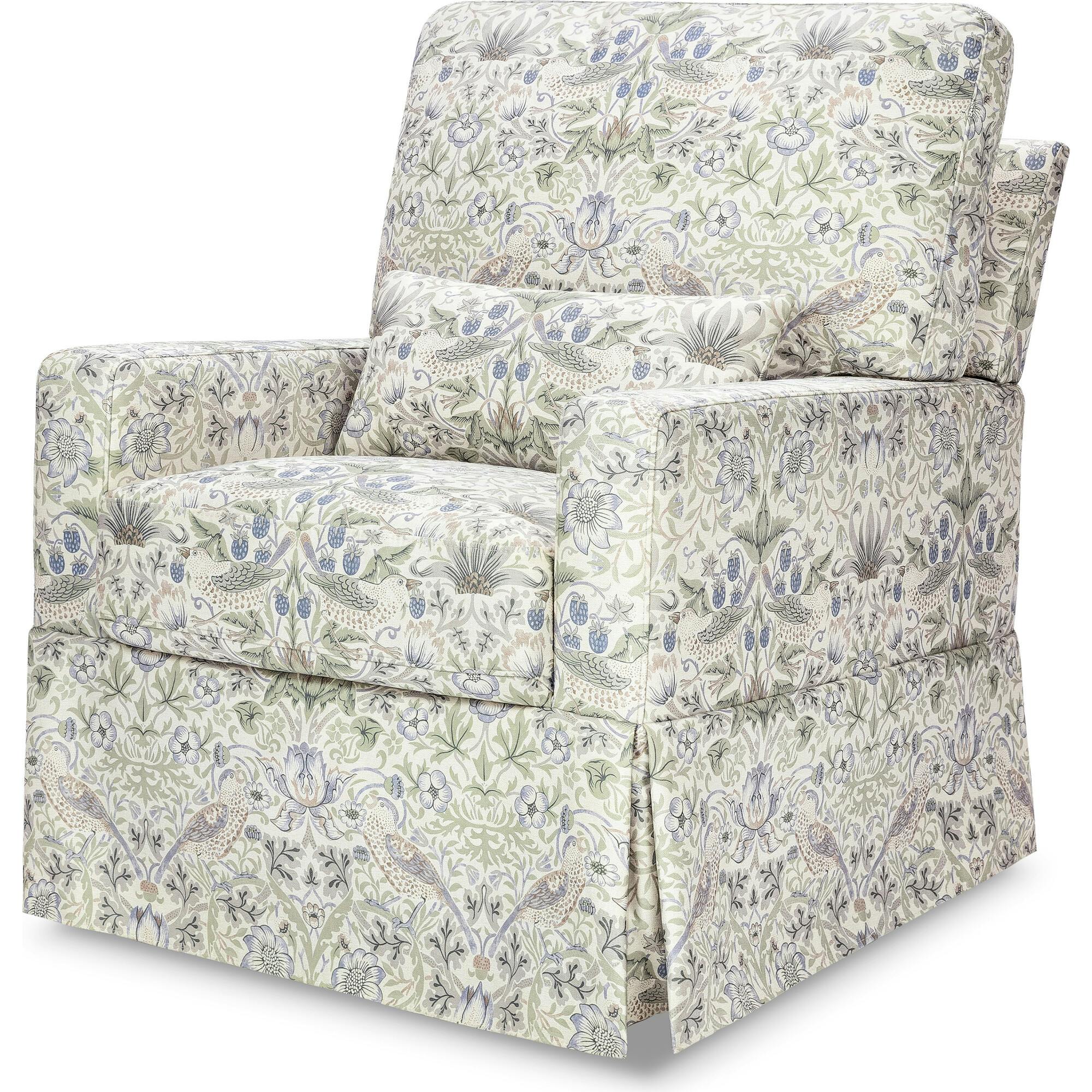 Crawford Pillowback Comfort Swivel Glider