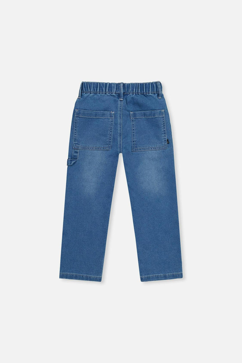 French Terry Denim Pants Light Blue