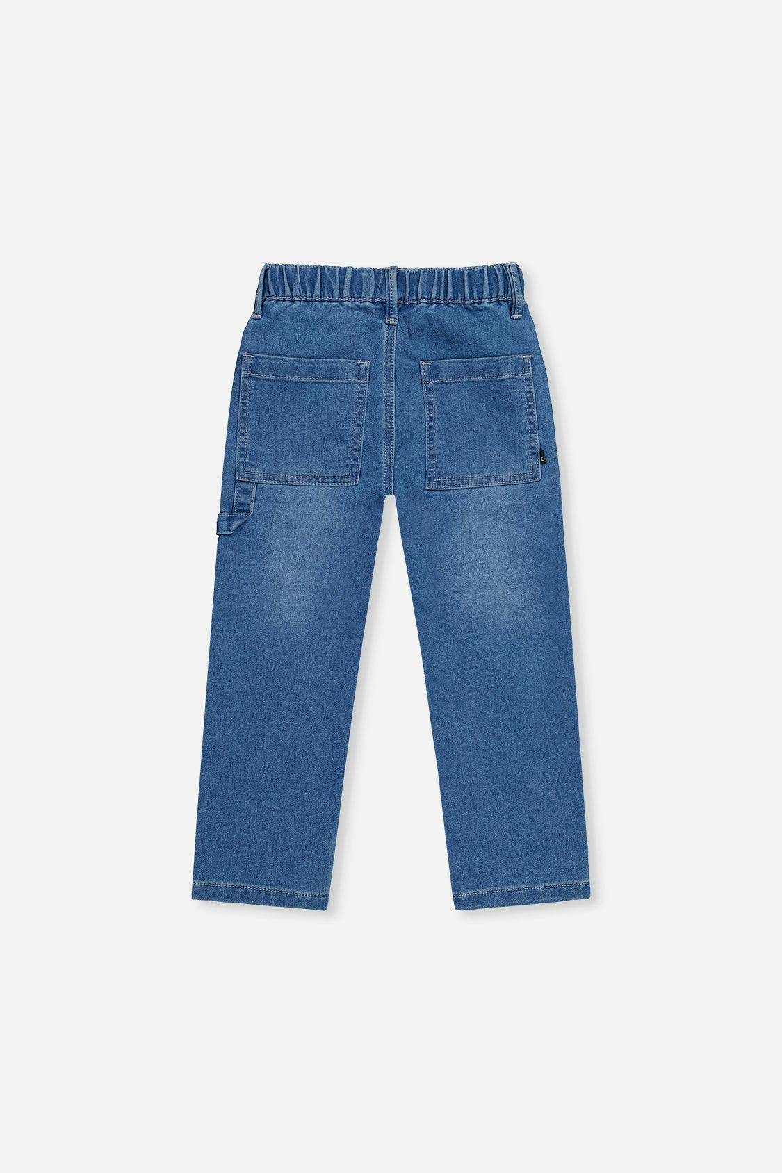 French Terry Denim Pants Light Blue