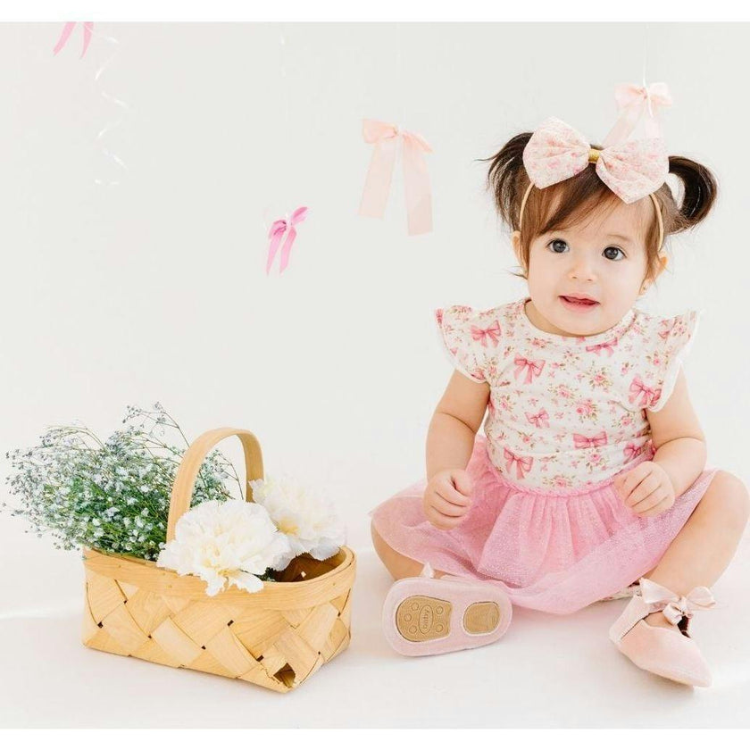 Ditsy Floral Short Sleeve Tutu Bodysuit