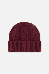 Winter Knit Hat Burgundy