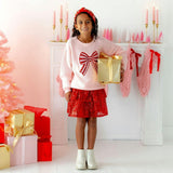 Candy Cane Swirl Christmas Gemstone Headband