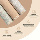 Cove 3-pc. Newborn Swaddle Blanket Set (Beach Life)