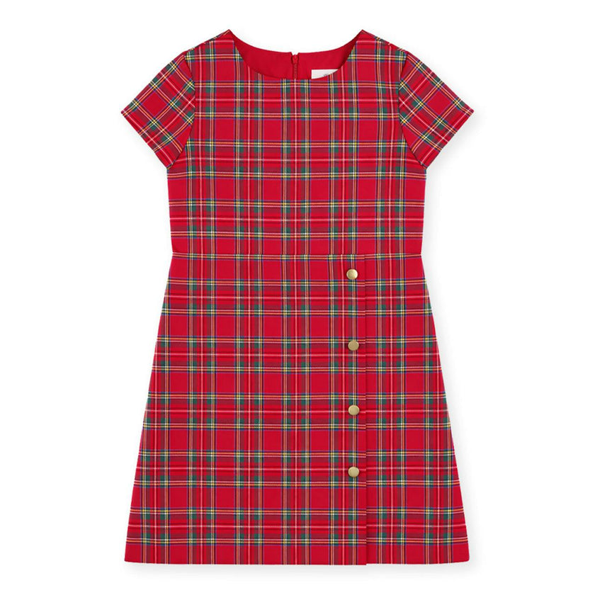 Plaid Dress with Buttons