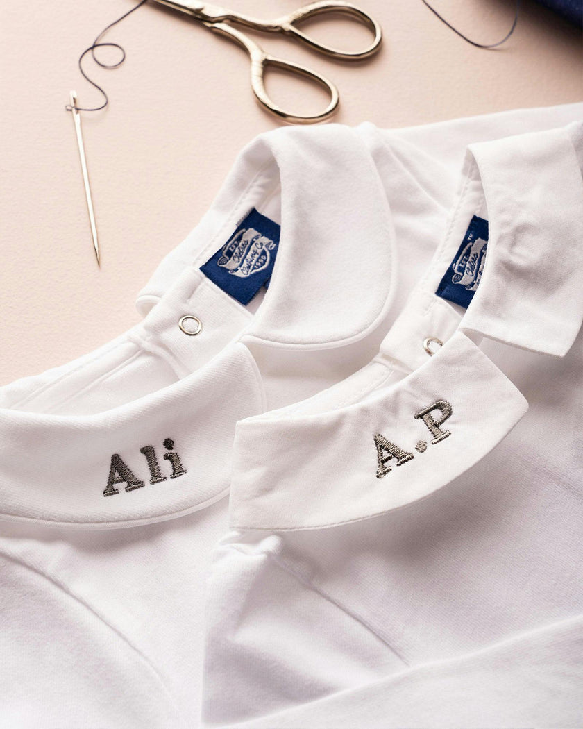 Baby Long-Sleeved Milo Bodysuit in White