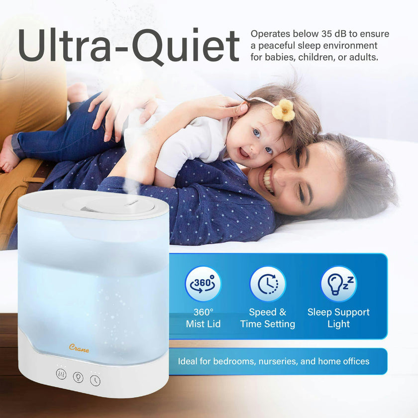 0.7 Gallon Top Fill Cool Mist Humidifier and Aroma Diffuser