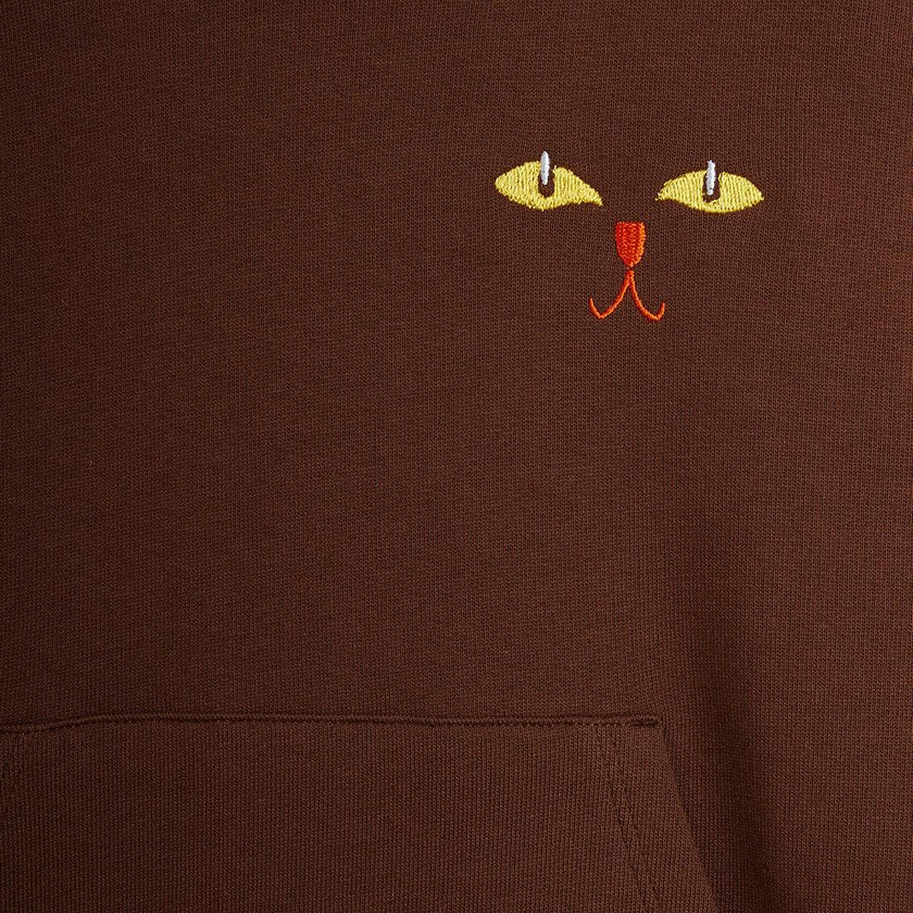 MINI RODINI Cat Ears Sweatshirt Dress Set - Brown