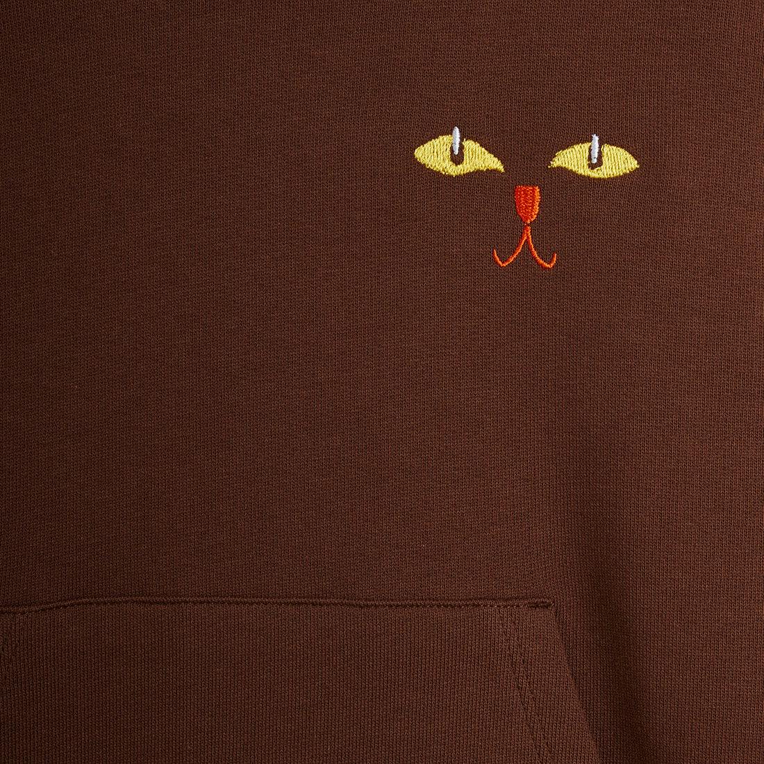 MINI RODINI Cat Ears Sweatshirt Dress Set - Brown