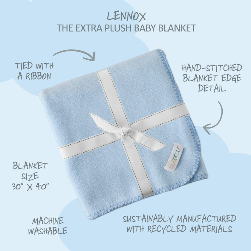LENNOX Ultra Luxe Plush Baby Blanket