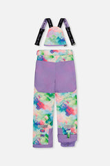 Two Piece Teknik Snowsuit Multicolored With A Diamond Pattern