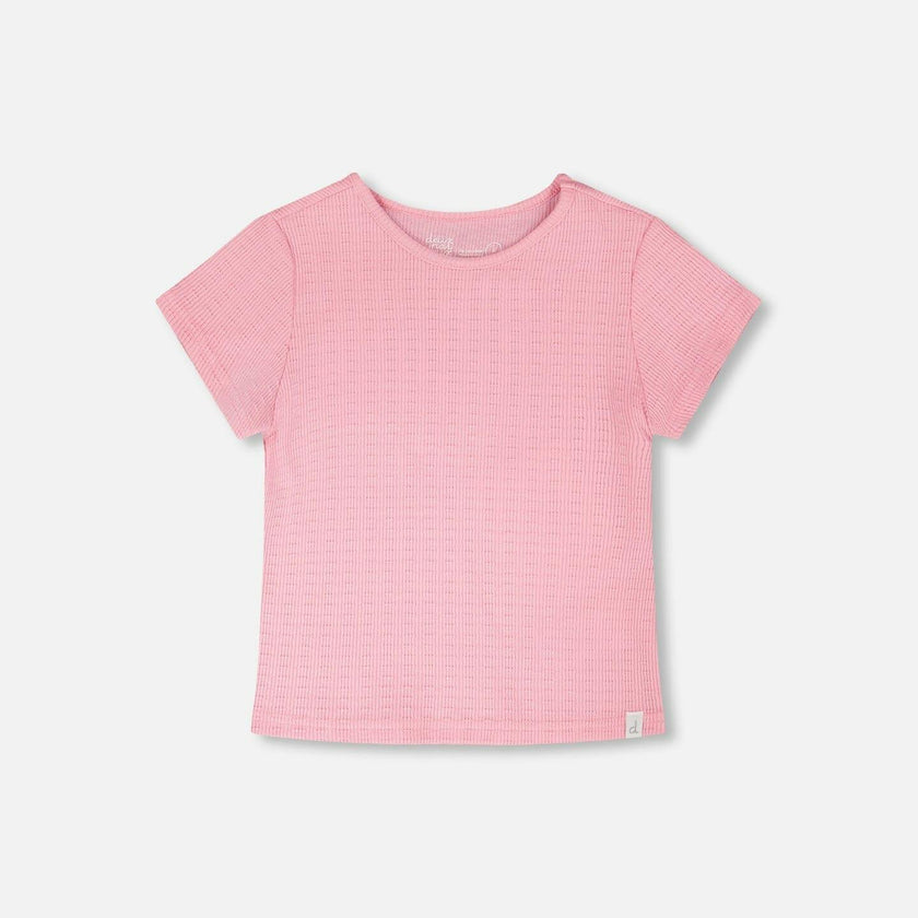 Crinkle Jersey T-Shirt Pink
