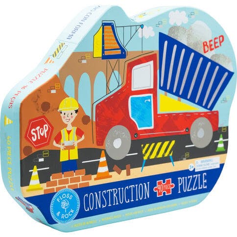Construction 40pc "Truck" Shaped Jigsaw