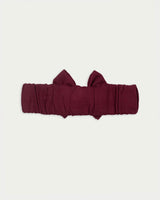 Bow Headband - Plum
