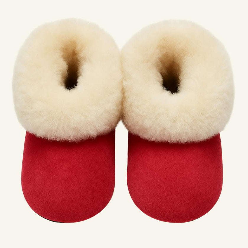 Alpaca Fur Baby and Kids Booties Slippers in Golden Honey