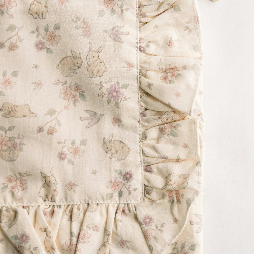 Storybook Timeless Floral Ruffle Zipper Pouch