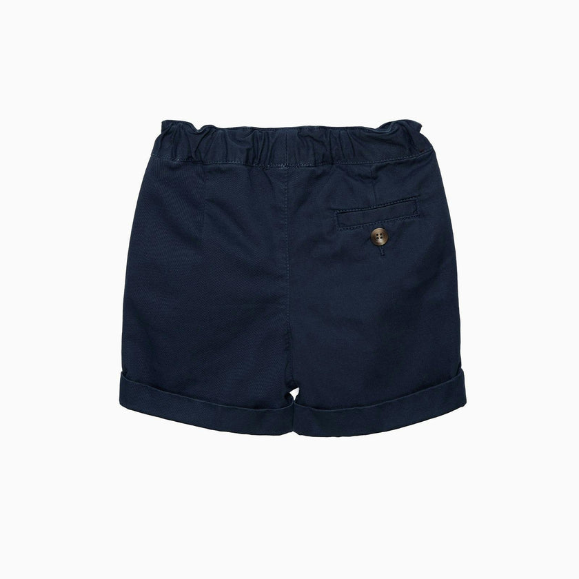 Baby Charlie Pull Up Shorts in Navy