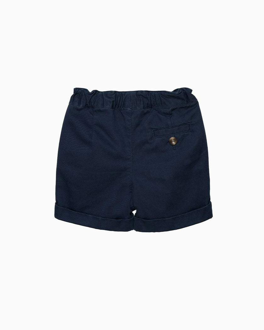 Baby Charlie Pull Up Shorts in Navy