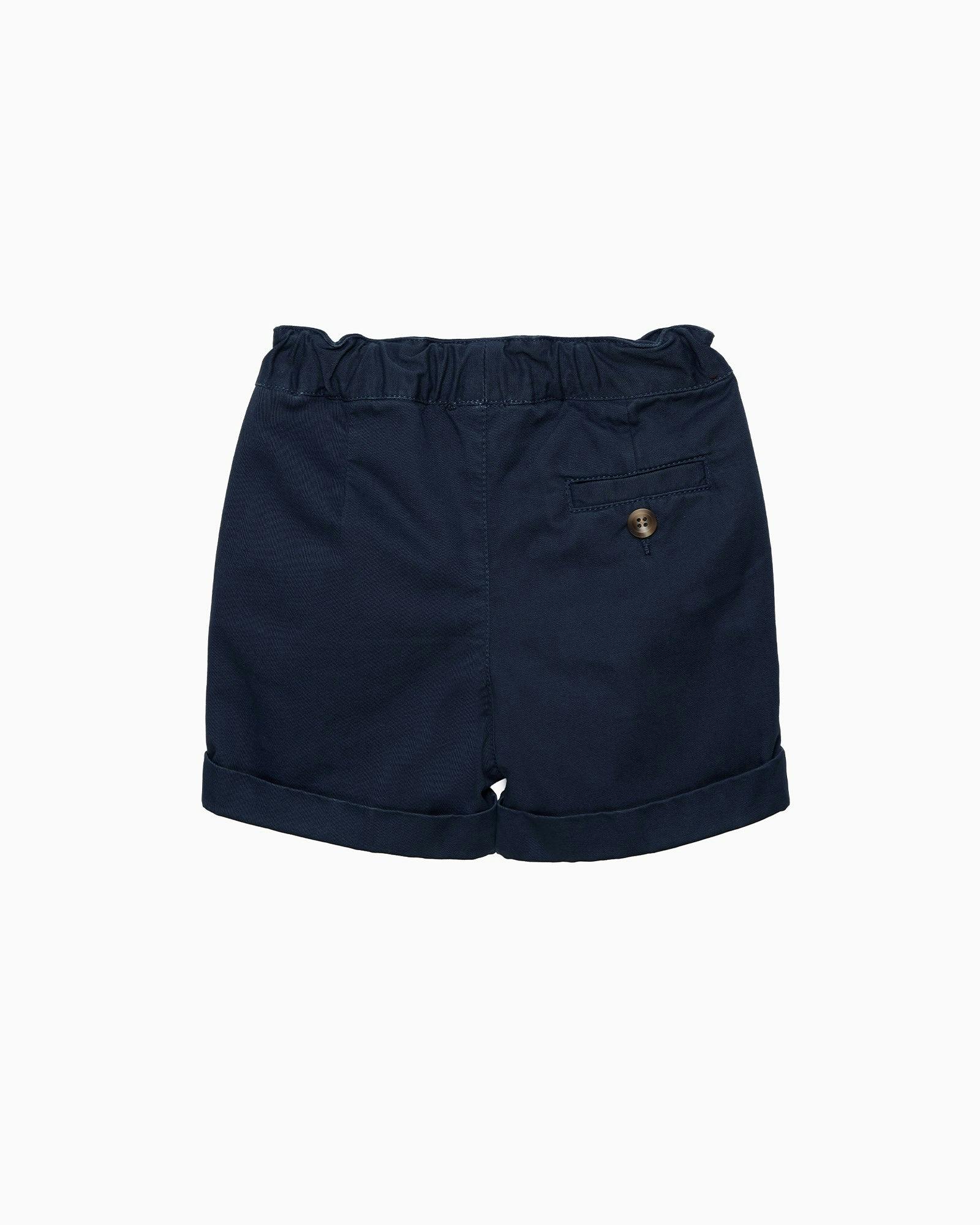 Baby Charlie Pull Up Shorts in Navy