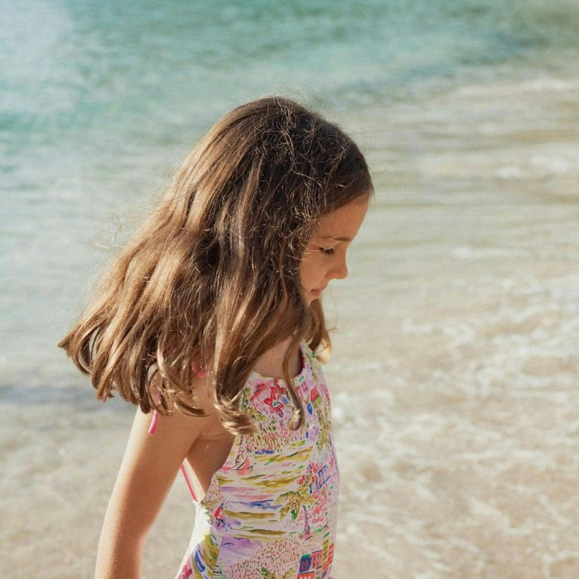 One-Piece UV Swimsuit, Pink