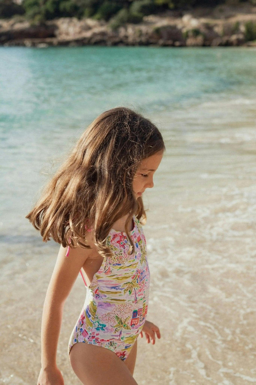 One-Piece UV Swimsuit, Pink