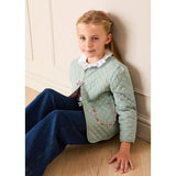 Margret Floral Reversible Quilted Jacket in Pink (4-12yrs)