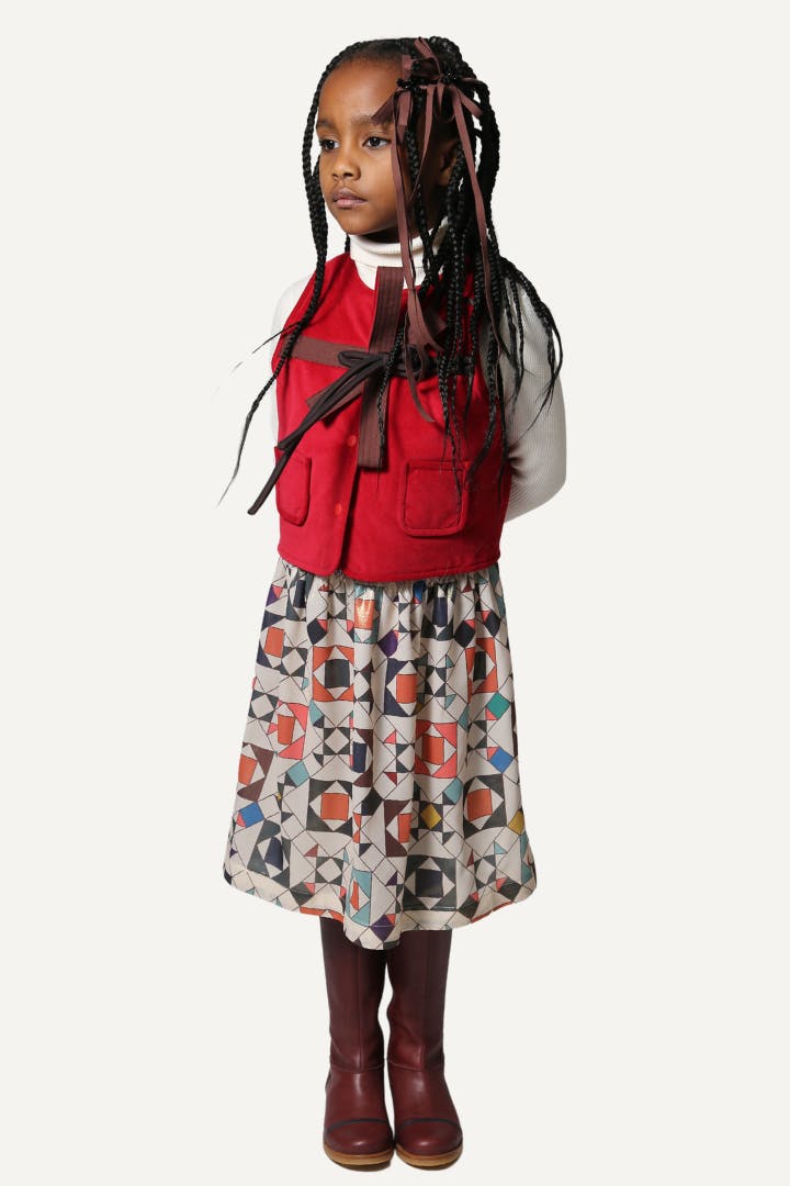 LUNA SMOCKED SKIRT