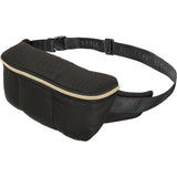 Style.Lab: Bekah Puffer Crossbody Backpack Belt Set - Black