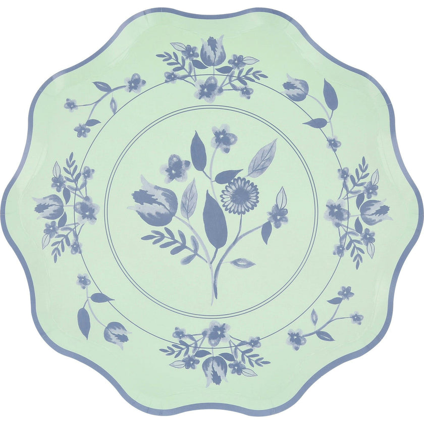 Vintage Botanical Dinner Plates