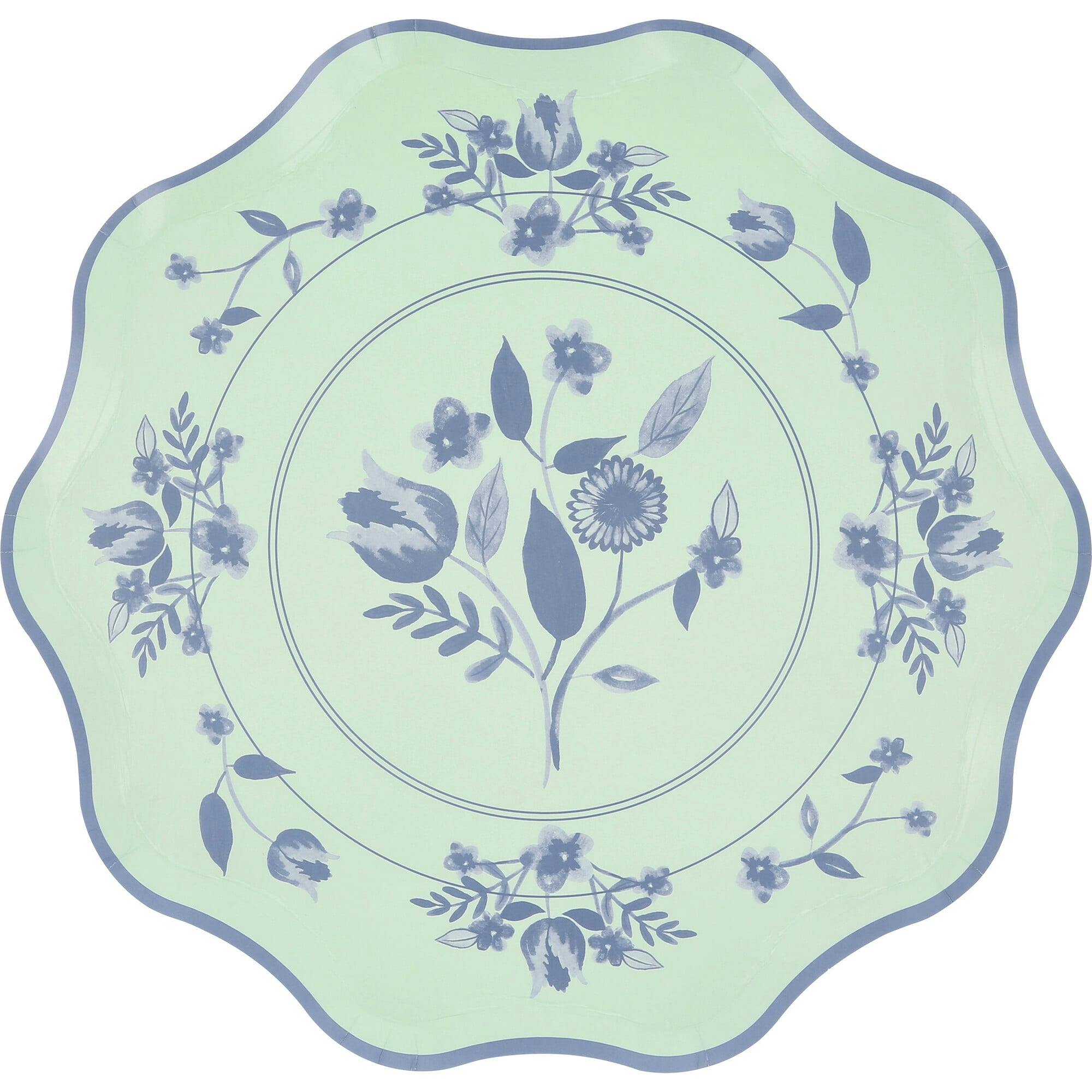 Vintage Botanical Dinner Plates