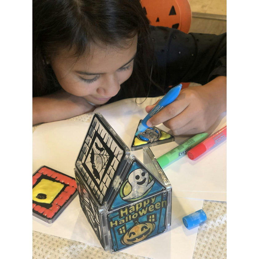PaintOn Halloween Haunted House Magna-Tiles Structure Set