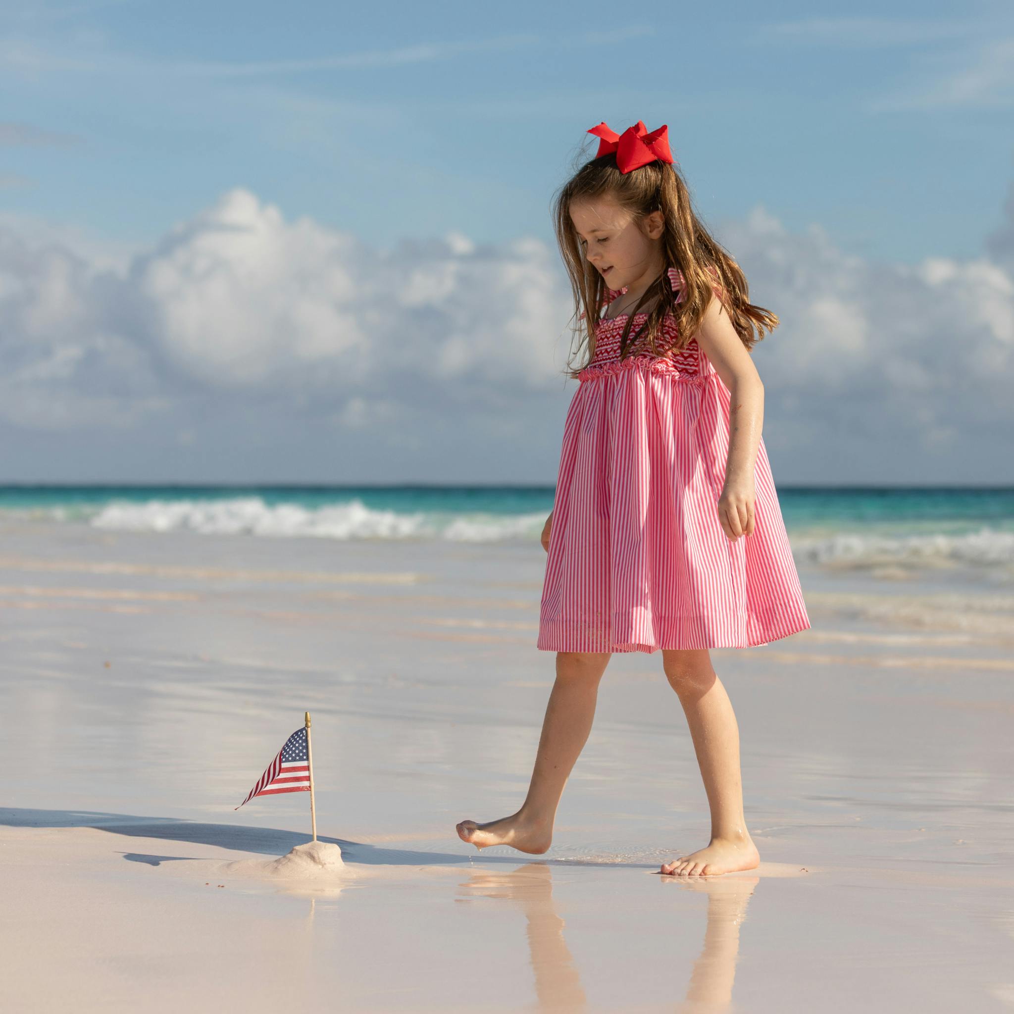 The Daisy Dress in Sconset Stripe