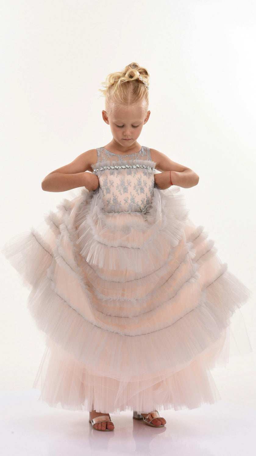 Pink Marianna Embroidered Dress
