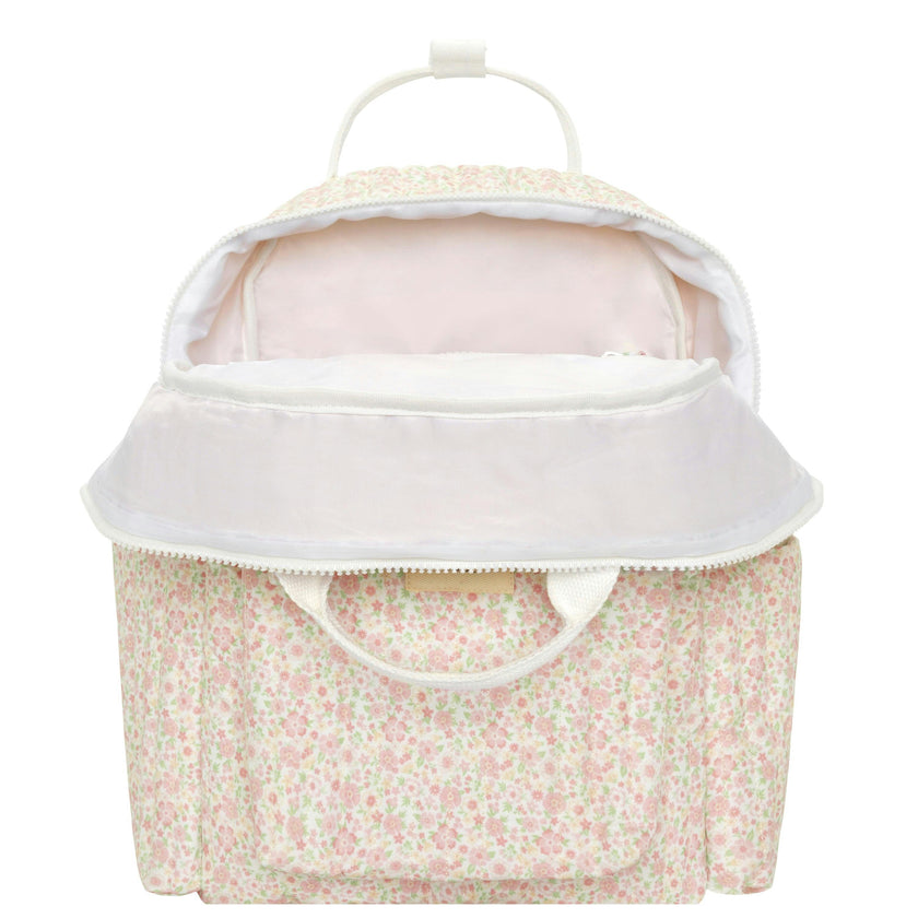 antique floral coated everyday backpack