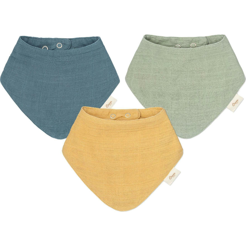 Muslin 3Pc Bib Set