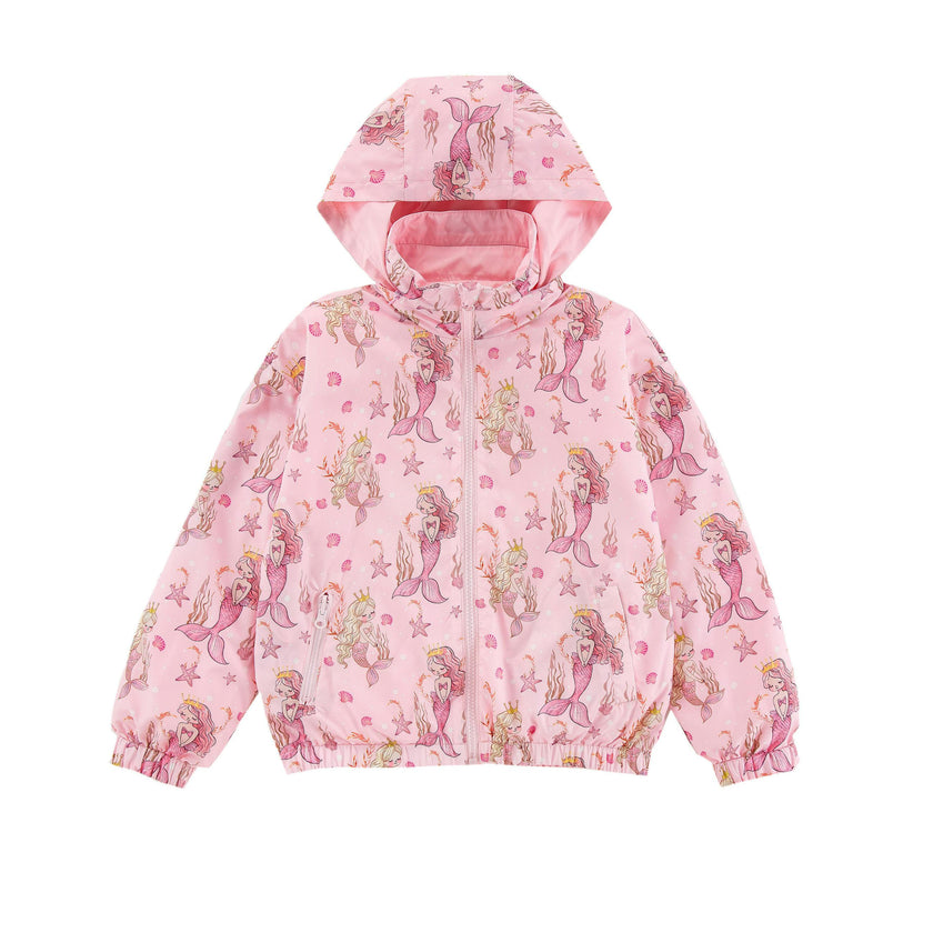 Max Reversible Rain Jacket Windbreaker, Mermaids