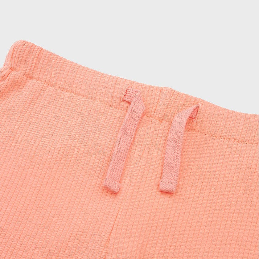 Organic Cotton Slim Flare Ribbed Pant