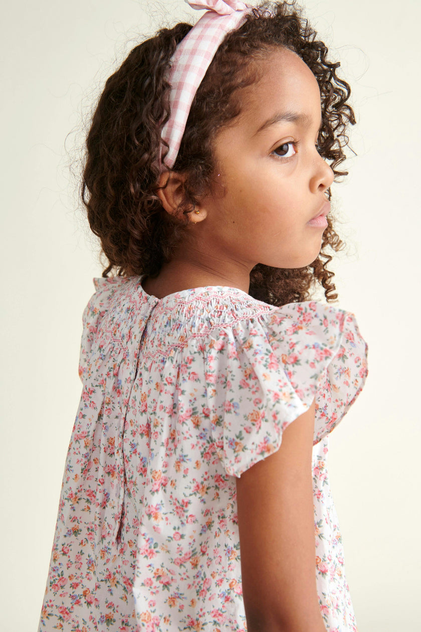 Hand-Smocked Girls Blouse Amarantha