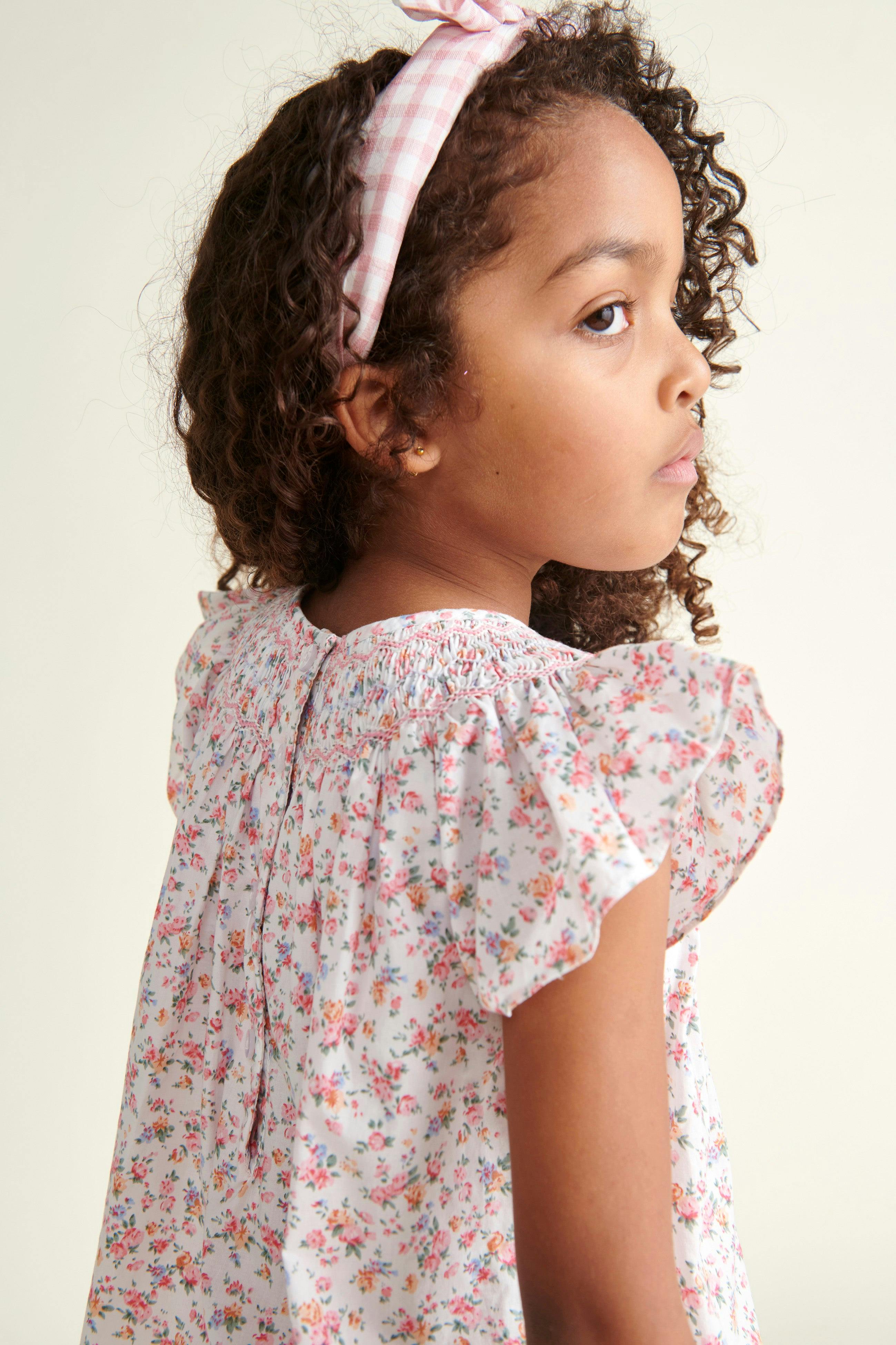 Hand-Smocked Girls Blouse Amarantha