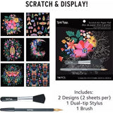 Brea Reese: Scratch Art Paper Pad - Mystical - 12 Designs
